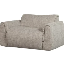 Woood Loveseat Baggy Geweven Stof Melange