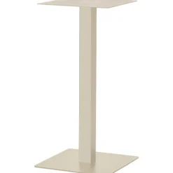 Woood Vierkante Bartafel Bistro Poot Metaal Dakargrau 105x50x50cm Greige Hot