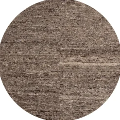 Woood Vloerkleed Efia Wol Bruin Ø200cm Rond