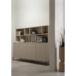 Woood Wandkast New Gravure Grenen Dust Beige