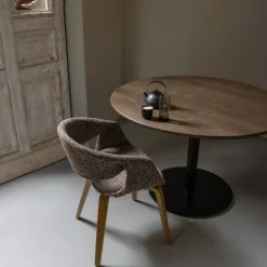 Woood Eetkamerstoel Yossi Met Houten Poot Naturel Bruin Discount