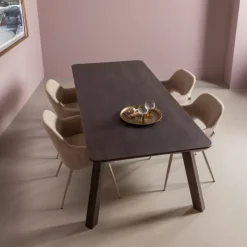 Woood Eettafel Tablo Afgerond Vl 200x90cm Mystic Brown Sale