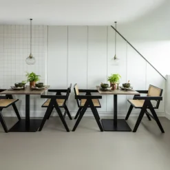 Woood Eettafel Tablo Vierkant Vl 80x80cm Cashmere Brown