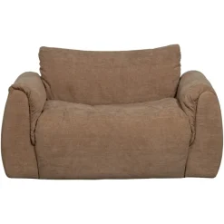 Woood Loveseat Baggy Geweven Chenille Bruin Sale