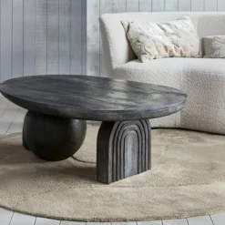 Woood Salontafel Steppe Mangohout Zwart
