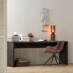 Woood Sidetable Maan Mdf Donkerbruin Outlet