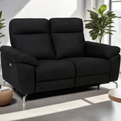 GM 2-Zits Bank Selesta Zwart - Giga Meubel Stof/Textiel Discount