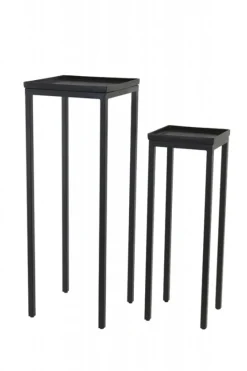 Light & Living Zuil Kendra Mat Zwart Set van 2 Online