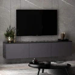 Arabic House Zwevend Tv-meubel Neon 160cm Antraciet Best