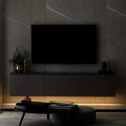 Arabic House Zwevend Tv-meubel Neon Illuminated 160cm Antraciet