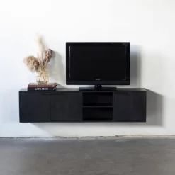 Giga Meubel Zwevend Tv-meubel Zen Zwart 160cm - Best